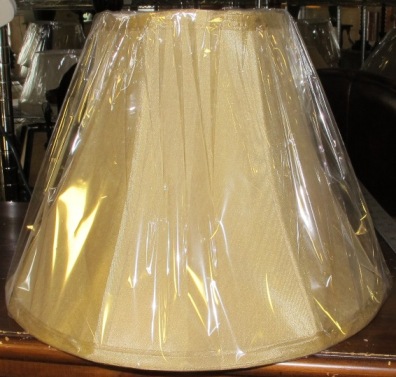 large gold lamp shade
